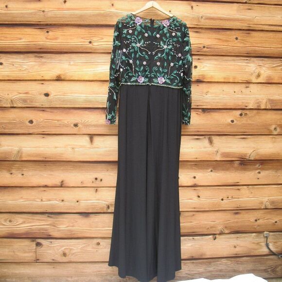 Mac Duggal 67870 Womens BEADED ILLUSION HIGH NECK TRUMPET GOWN - Picture 11 of 14